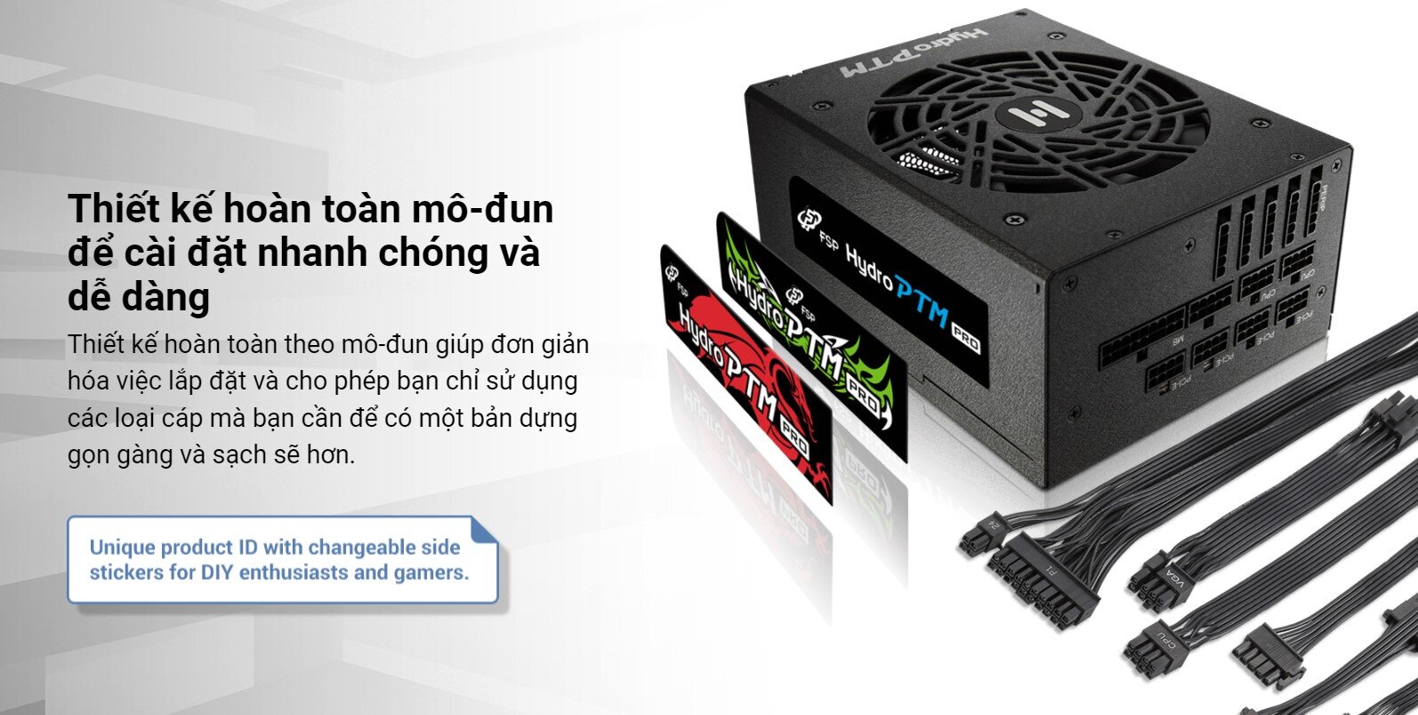 Nguồn FSP Power Supply Model HPT2-1000M / PPA10A2802 1000W ( 80 Plus Platinum/ Màu Đen) 