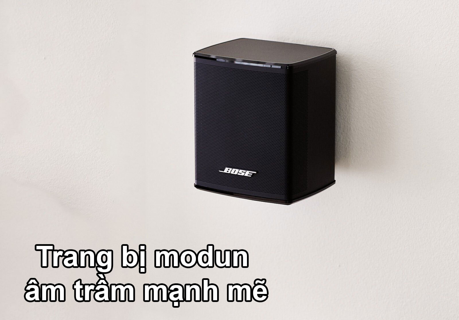 Loa Bose Surround màu Đen | Trang bị modun âm trầm mạnh mẽ