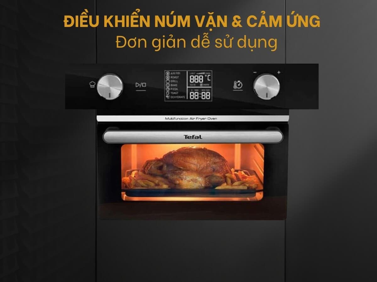 Bảng điều khiển cảm ứng của nồi chiên Tefal FW6058KR