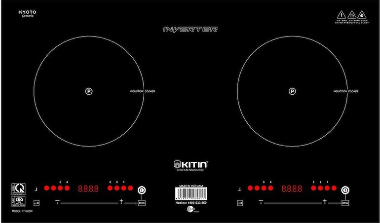 Bếp từ âm 2 vùng nấu Kitin KTI-900DI
