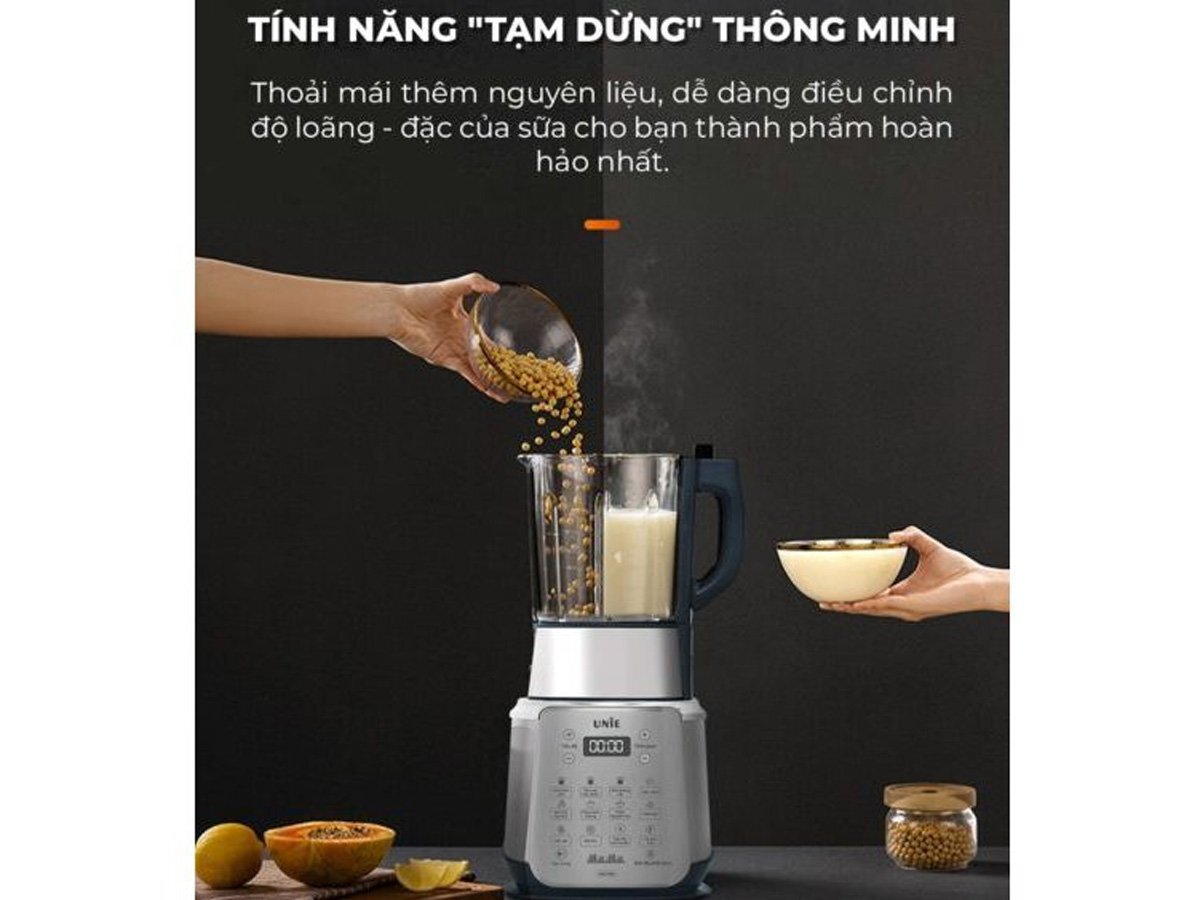 Tính năng Tạm dừng thông minh Unie V9S Pro máy làm sữa hạt