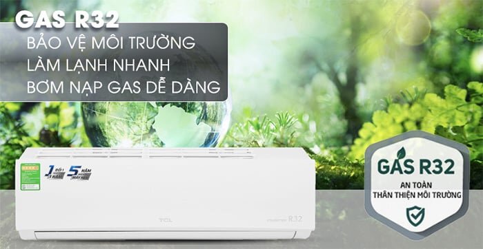 Điều hòa TCL TAC-12CSD/TPG31 sử dụng gas R32