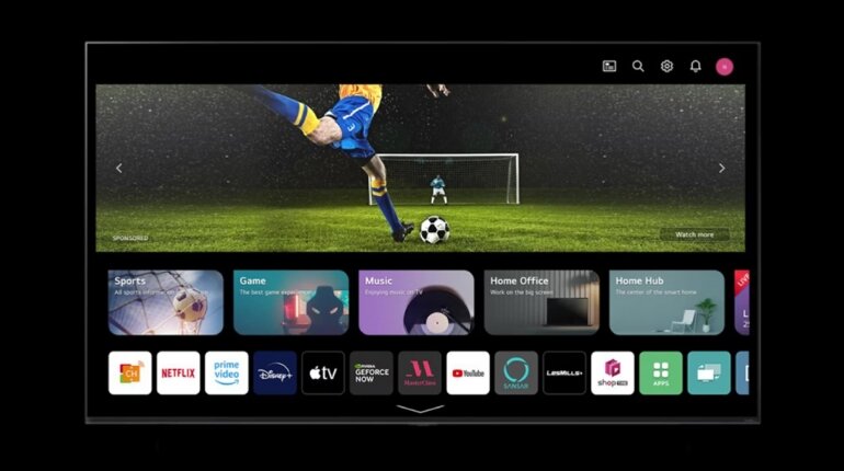 Smart tivi LG 4K 50 inch 50UR7550PSC hệ điều hành