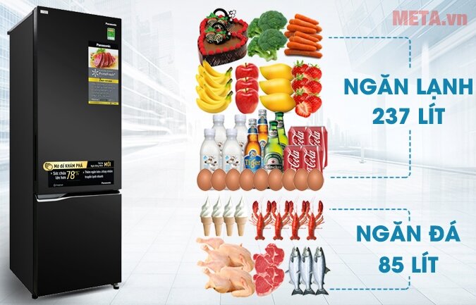 Tủ lạnh Panasonic Inverter 322 lít NR-BC360QKVN