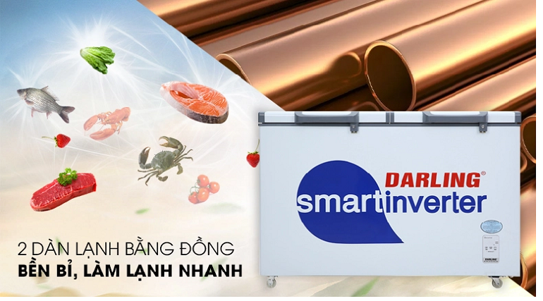 Tủ đông Darling inverter 2 ngăn 370 lít DMF-3699WSI-4 Tủ đông Darling inverter 2 ngăn 370 lít DMF-3699WSI-4