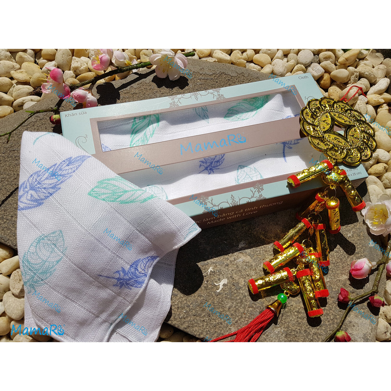 Khăn đa năng bamboo set 3 Mamaru Khăn đa năng bamboo set 3 Mamaru