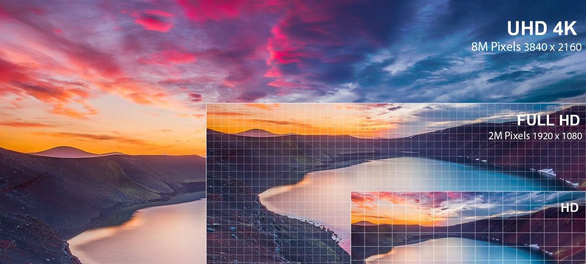 Trình diễn hình ảnh rõ nét hơn nhờ có độ phân giải 4K UHD chất lượng