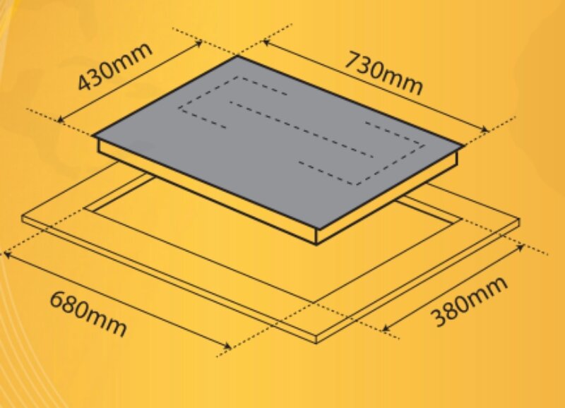 Bếp từ đôi Rudiger RUE-88EG4 