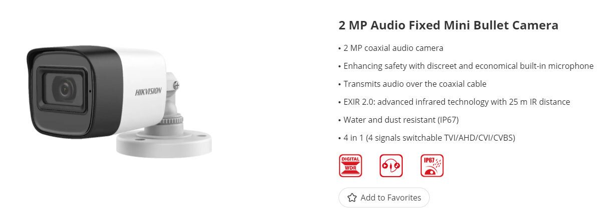 Hikvision DS-2CE16D0T-ITPFS