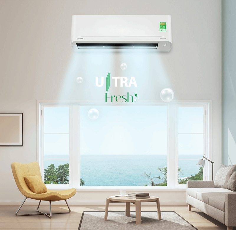 Điều hòa Toshiba Inverter 12000 BTU 1 chiều RAS-H13S5KCV2G-V gas R-32 3 Điều hòa Toshiba 12000 BTU 1 chiều inverter RAS-H13S5KCV2G-V
