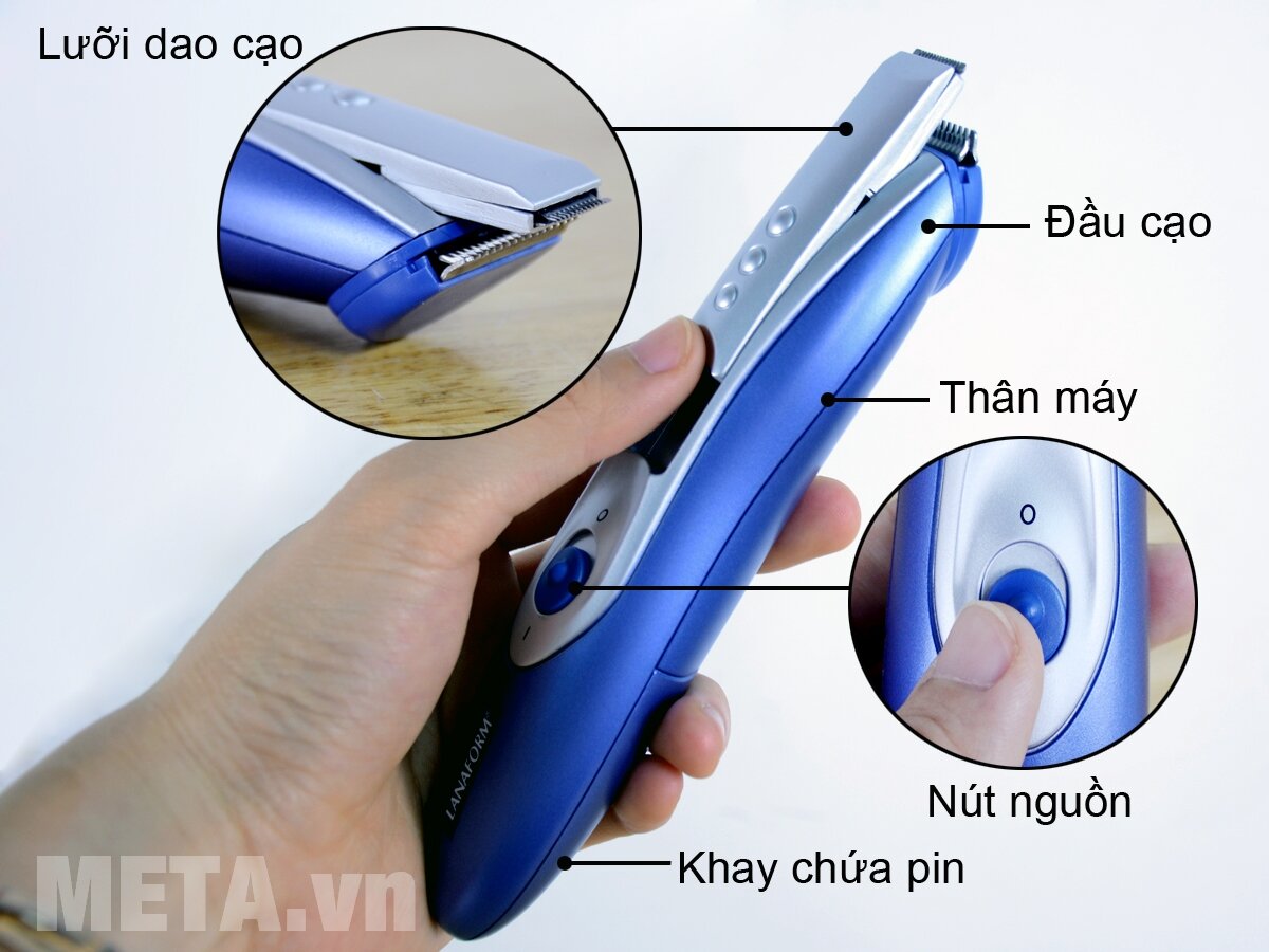 Máy cạo râu, cắt tỉa lông 3 trong 1 Lanaform Hair Trimmer LA130404
