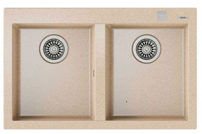 Teka FORSQUARE 2B 790 BEIGE gồm 2 hố Teka FORSQUARE 2B 790 BEIGE