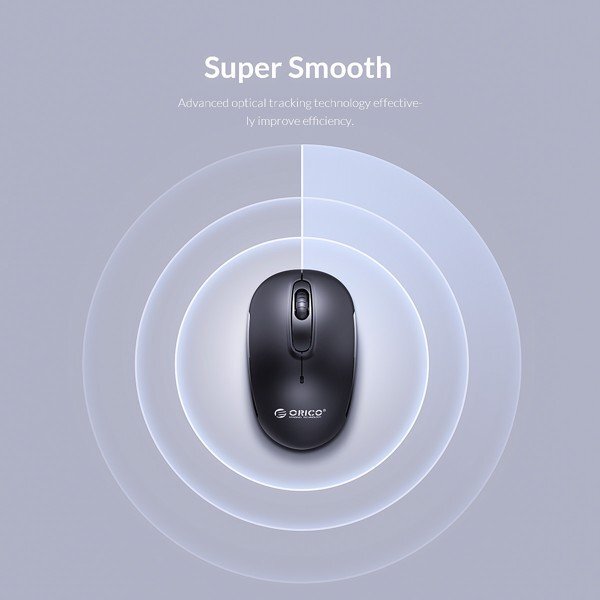 Chuột Không dây Orico WDM-V2C (USB/đen) 4