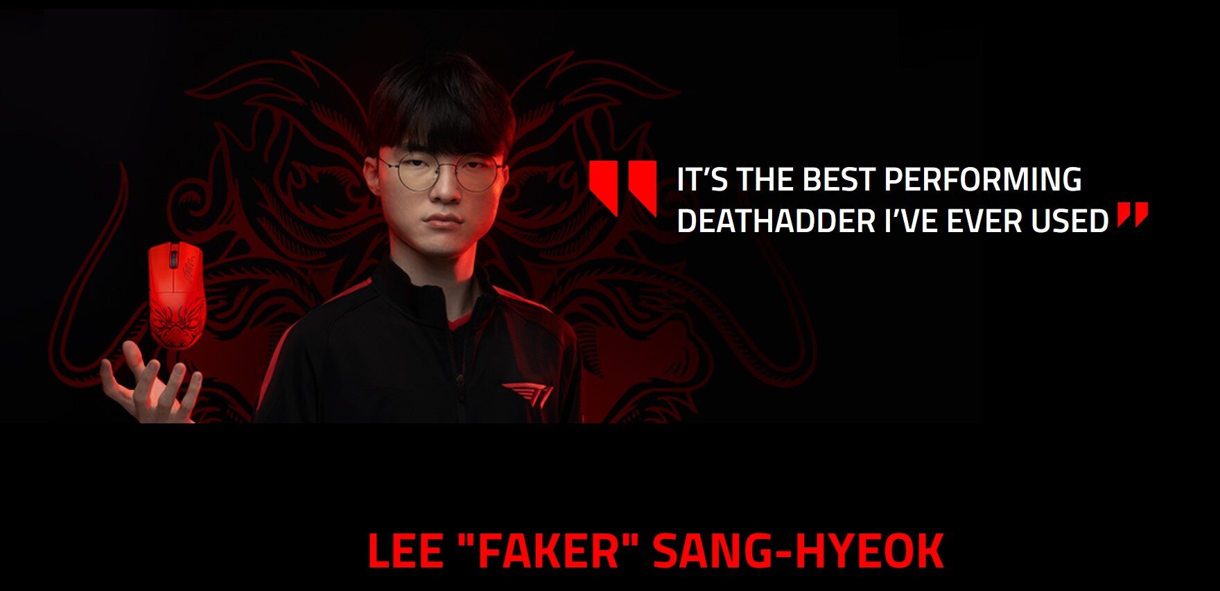 Chuột Gaming không dây Razer DeathAdder V3 Pro-Faker Edition_RZ01-04630400-R3M1
