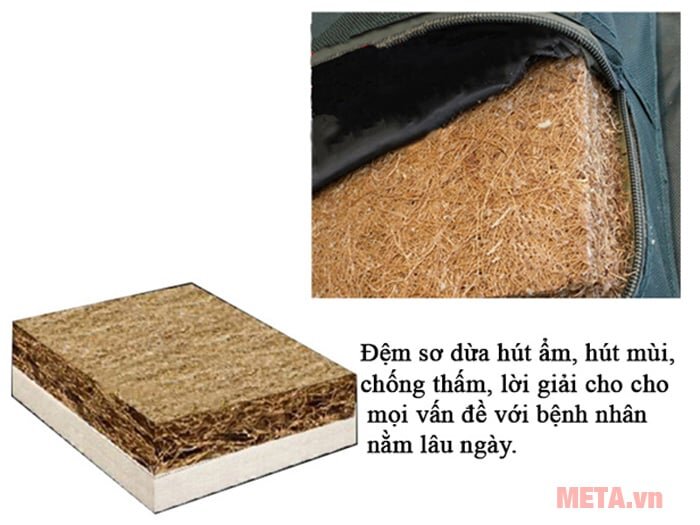 Giường y tế Nikita NKT A01-II có sẵn nệm nằm Giường y tế có nệm nằm