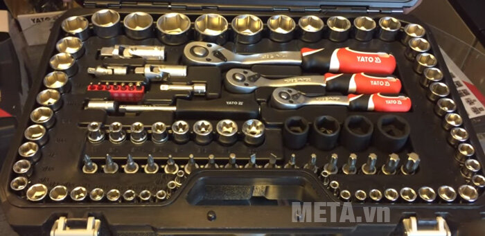 Bộ kìm tuýp cờ lê tay vặn tổng hợp Yato YT-38801 (120 món) Bộ kìm tuýp cờ lê tay vặn tổng hợp Yato YT-38801 (120 món)