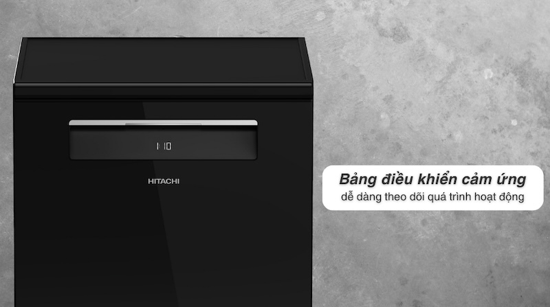 Máy rửa bát độc lập 15 bộ Hitachi HDF-F158CVGB 4 Máy rửa bát độc lập Hitachi HDF-F158CVGB có bảng điều khiển cảm ứng