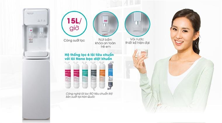 Cây nước nóng lạnh Korihome WPK-813 tích hợp RO