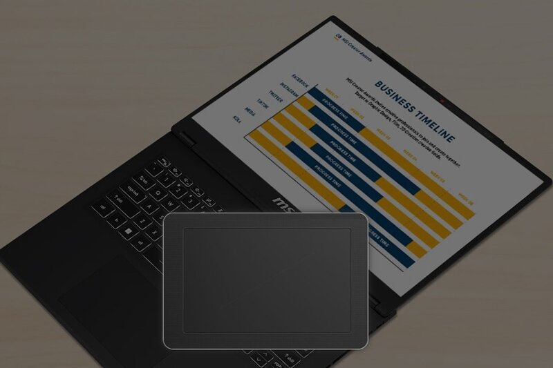 MSI Modern 14 H D13MG-217VN touchpad rộng