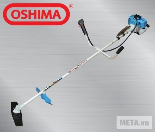Máy cắt cỏ Oshima TX 330 sử dụng cần cắt kim loại cứng cáp