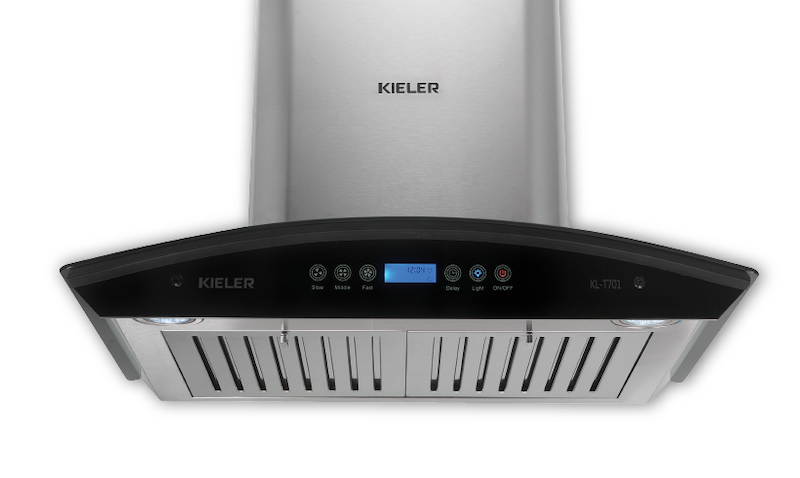 Máy hút mùi Kieler KL-T701 được trang bị bảng điều khiển cảm ứng hiện đại