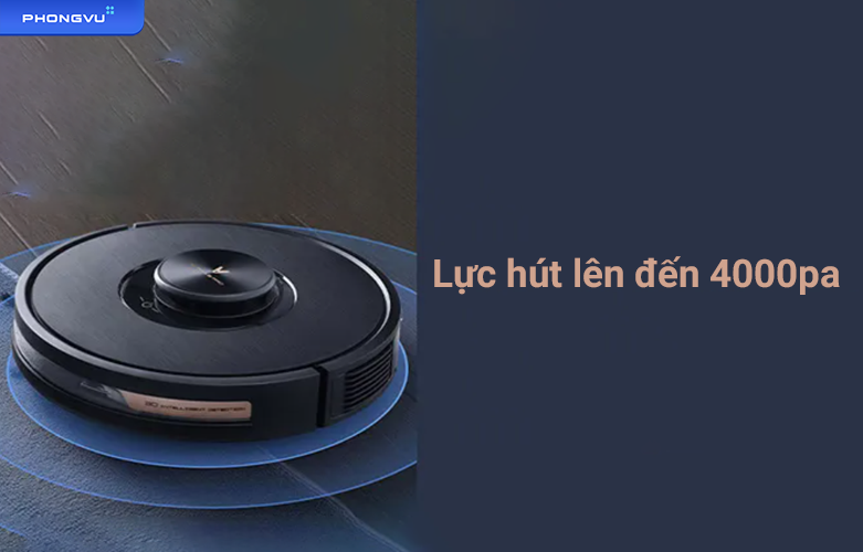 Robot hút bụi Viomi Alpha 2 Pro | Lực hút lên đến 4000pa