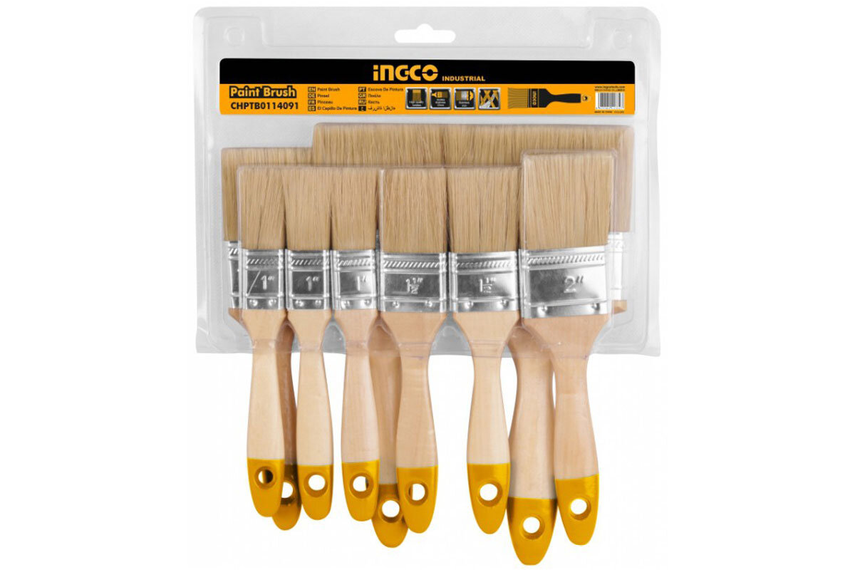Bộ 9 cọ sơn dầu 1-4in INGCO CHPTB0114091