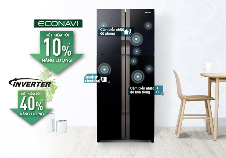 Tủ lạnh 4 cánh Inverter Panasonic NR-DZ600GKVN 550 Lít