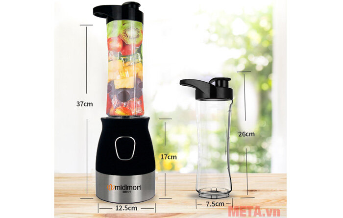 Máy xay sinh tố và thực phẩm đa năng Midimori MDMR-002