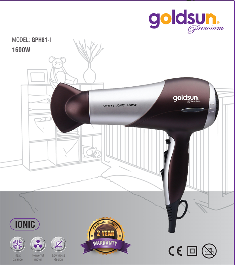Máy sấy tóc Ionic Goldsun Premium GPH81-I