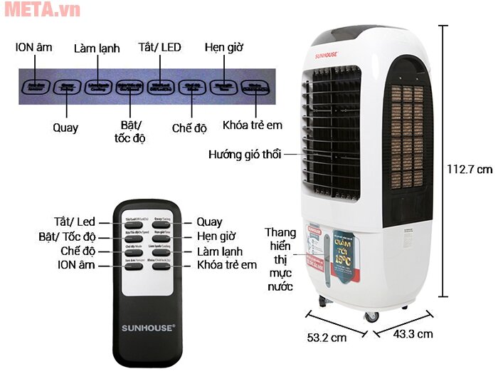 Máy làm mát không khí Sunhouse SHD7731