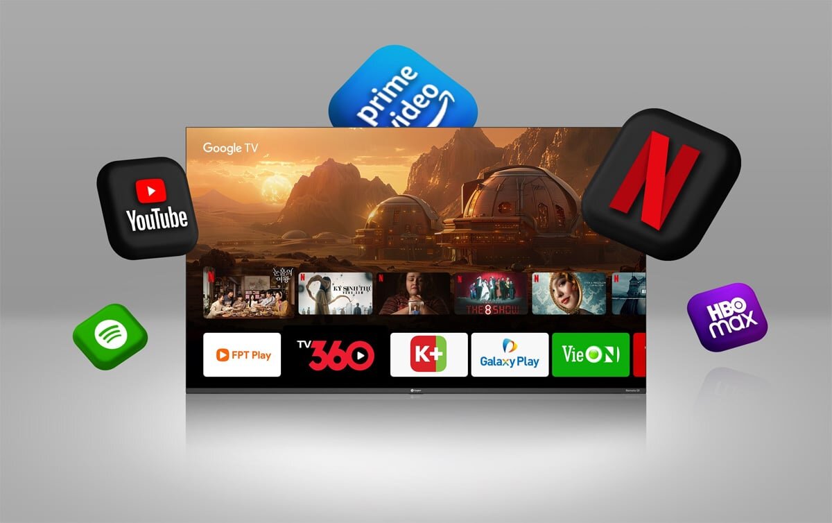 Casper 43FGK610 sở hữu hệ điều hành Google TV Casper 43FGK610 sở hữu hệ điều hành Google TV