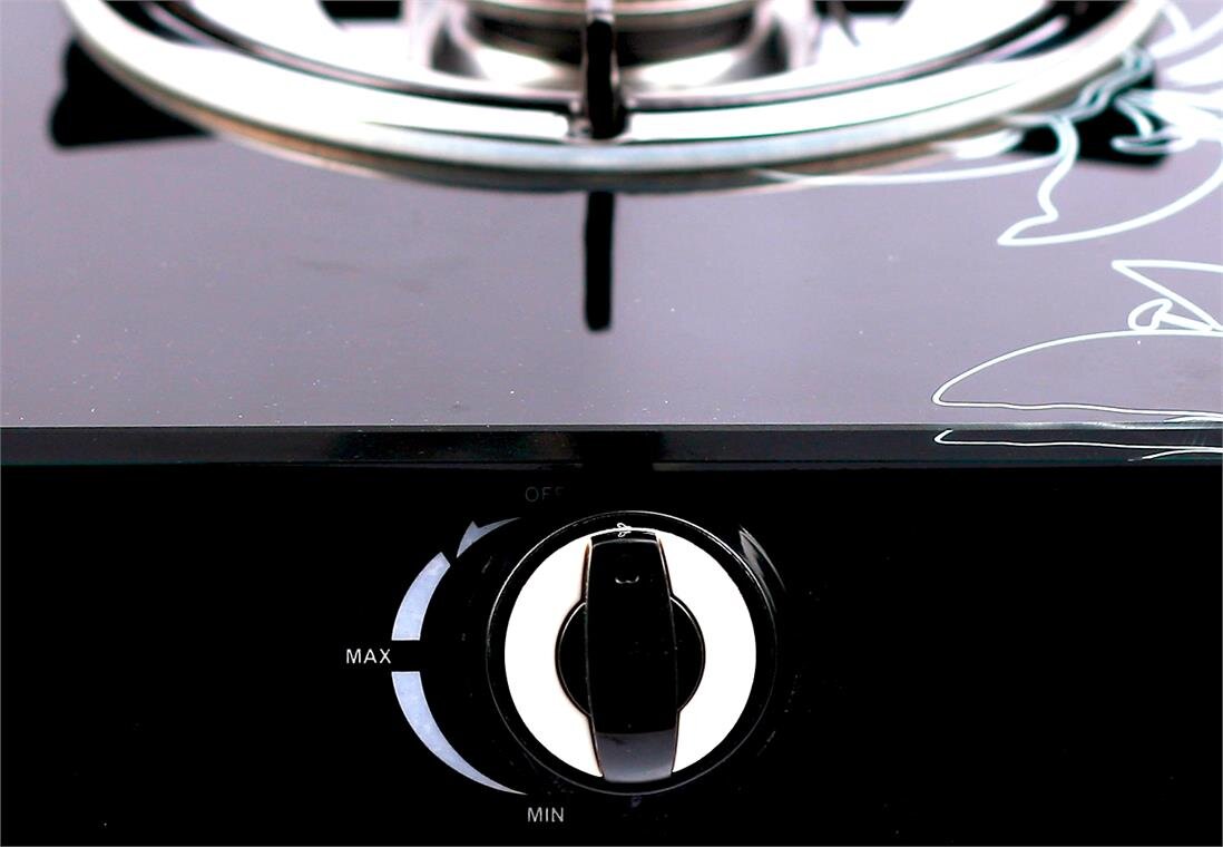 Bếp ga dương mặt kính 2 bếp Goldsun GS-2014GB Bếp ga dương mặt kính 2 bếp Goldsun GS-2014GB