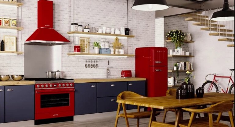 Tủ lạnh Smeg 135 lít FAB10HLRD5