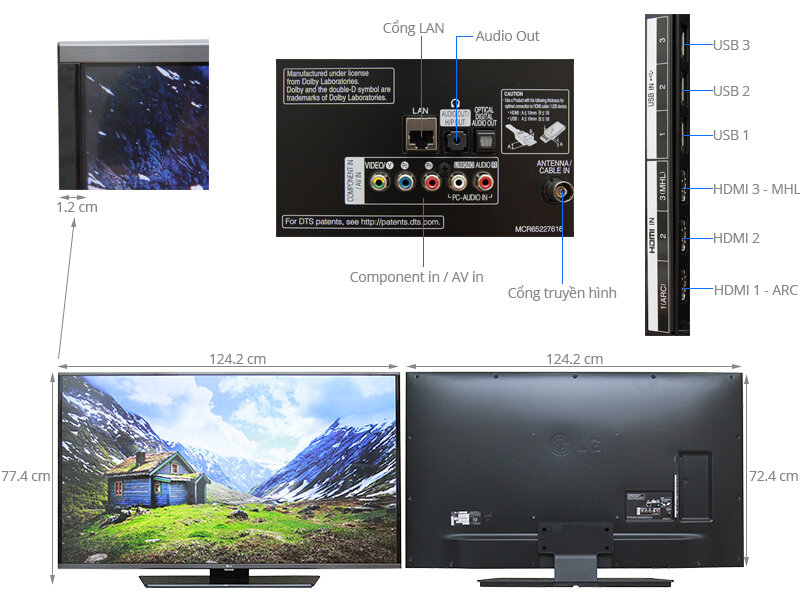 Smart Tivi LED LG 55LF632T 55 inch