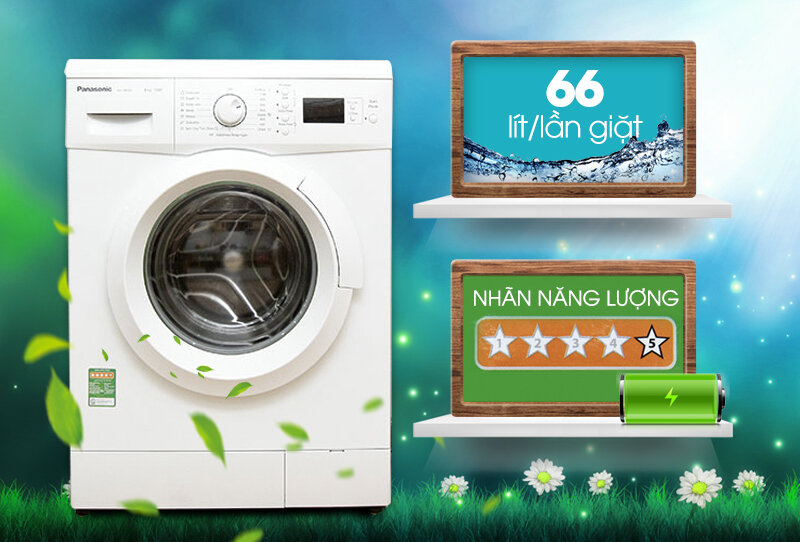 Máy giặt Panasonic 8 kg NA-108VK5WVT Máy giặt Panasonic 8 kg NA-108VK5WVT
