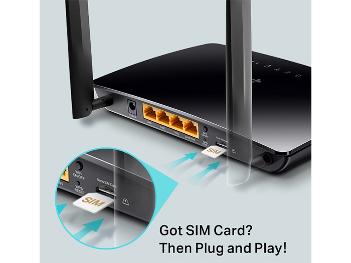 Mặt bên của router 