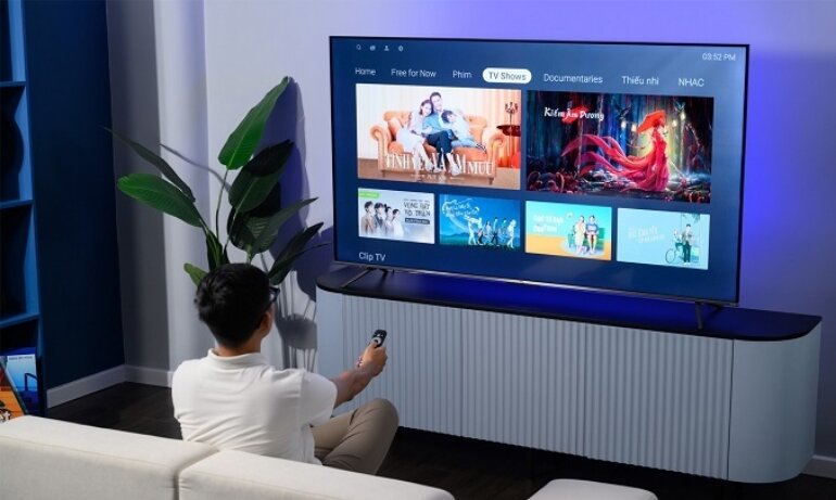 Gooogle tivi TCL 4K 43 inch 43C635 hệ điều hành