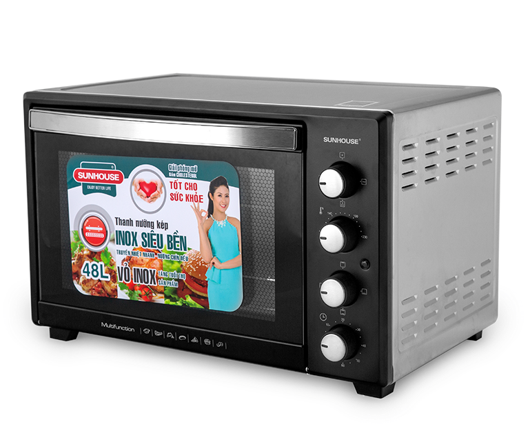 Lò nướng 48L Sunhouse SHD4248S (Vỉ inox)