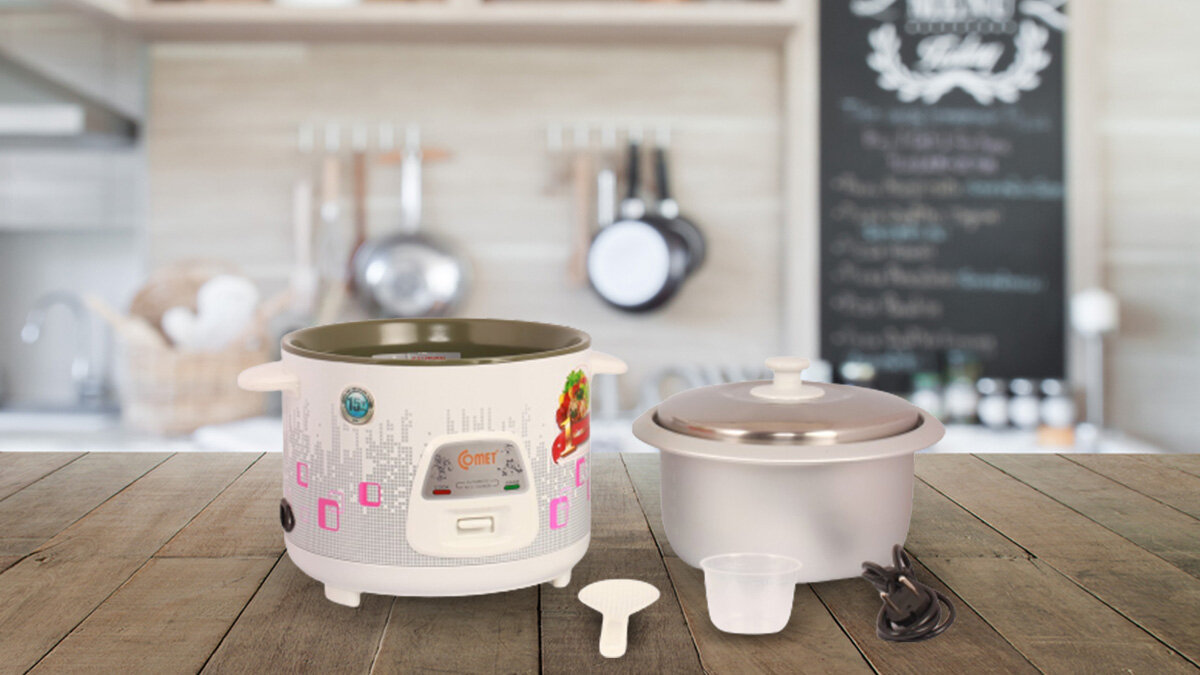 Nồi cơm điện Comet CM8019 1.8 Lít sở hữu kiểu dáng hiện đại 