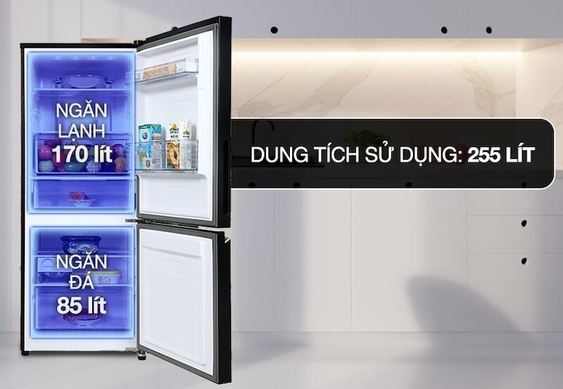 Tủ lạnh Panasonic Inverter 2 cánh 255 Lít NR-BV281BGMV