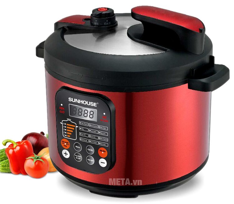 Nồi áp suất điện tử đa năng Sunhouse SHD1761 - 6 lít