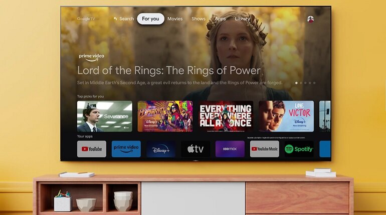 Google tivi Sony 4K 50 inch KD-50X80L hệ điều hành