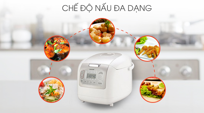 Nồi cơm điện Toshiba 1 lít RC-10NMF(WT)VN Nồi cơm điện Toshiba 1 lít RC-10NMF(WT)VN