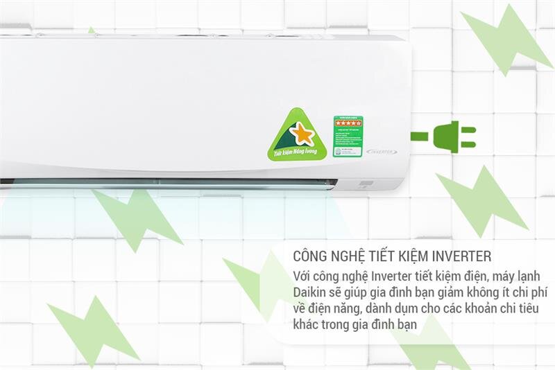 Điều hòa Daikin 1 chiều inverter FTKM25SVMV- 9000BTU