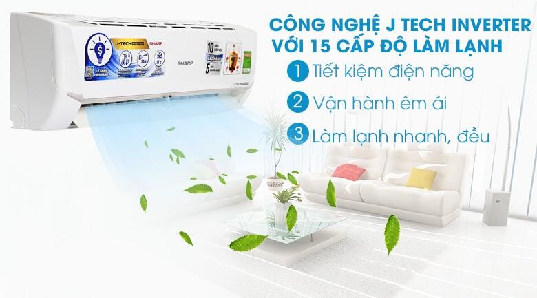 Điều hòa 1 chiều Inverter Sharp AH-X12VEW 12.000BTU