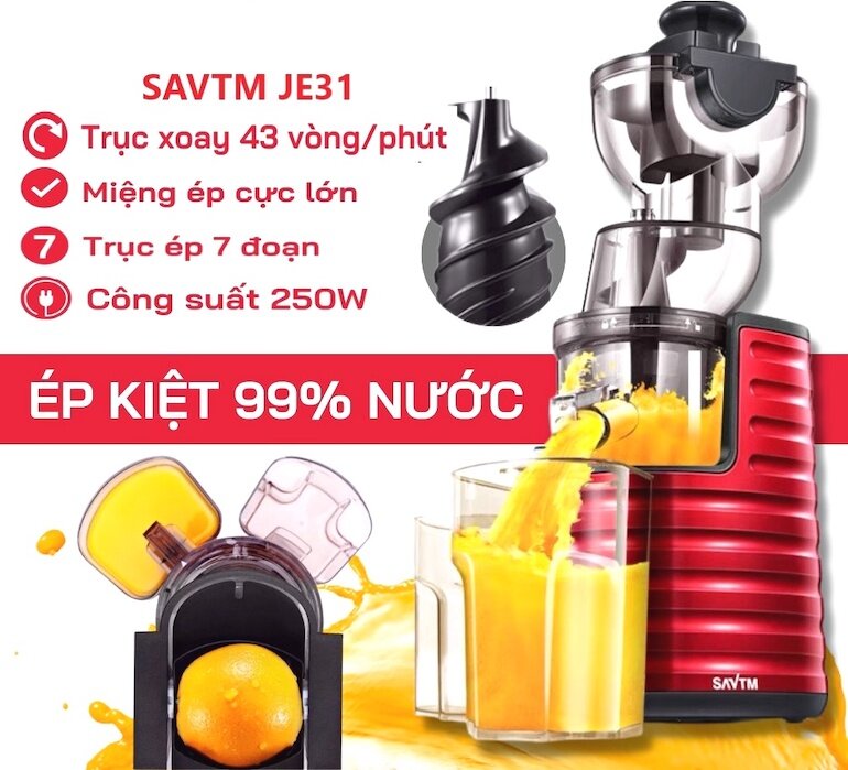 Máy ép trái cây chậm SAVTM JE-31 (JE31)