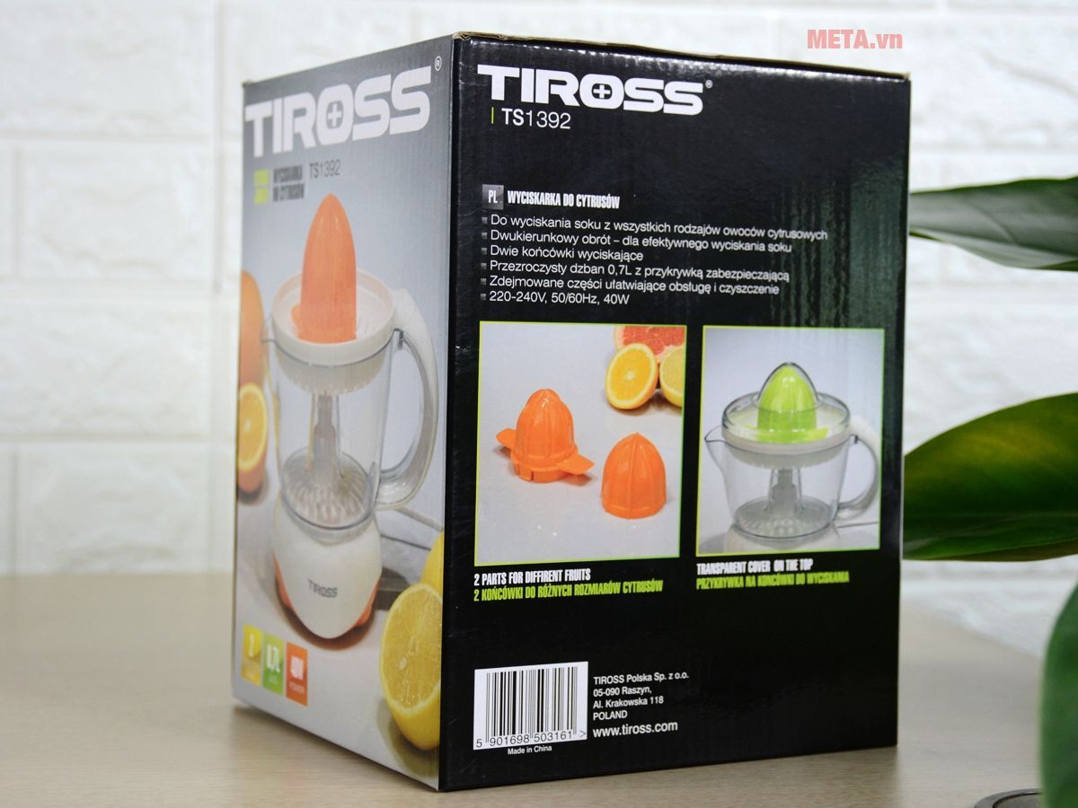 Máy vắt cam Tiross TS1392 (0,7 lít) Máy vắt cam Tiross TS1392 (0,7 lít)