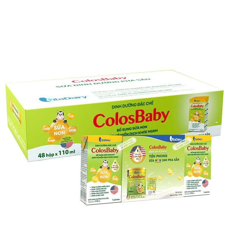 Sữa pha sẵn ColosBaby - 110ml (thùng 48 hộp)