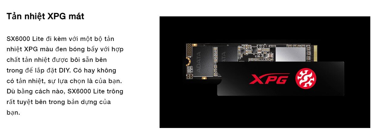 Ổ cứng SSD Adata SX6000NP Lite  M.2 2280 PCIe NVMe Gen 3x4 